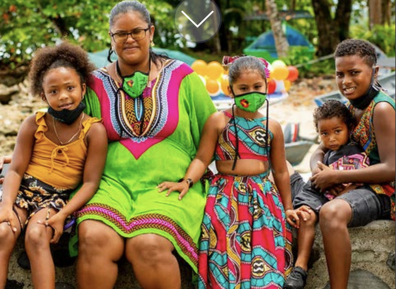 Familia afrodescendiente de Costa Rica